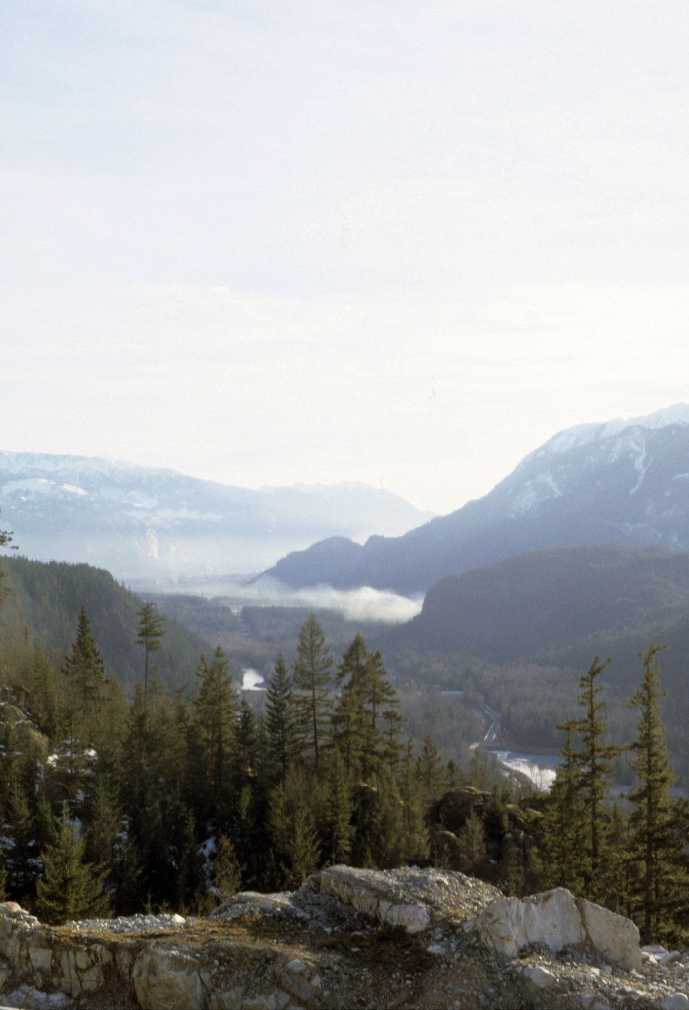 The road down to Howe Sound