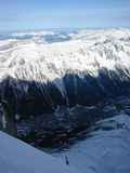 View back across Chamonix from the top (Ken)