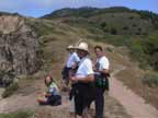 The group on the bluff